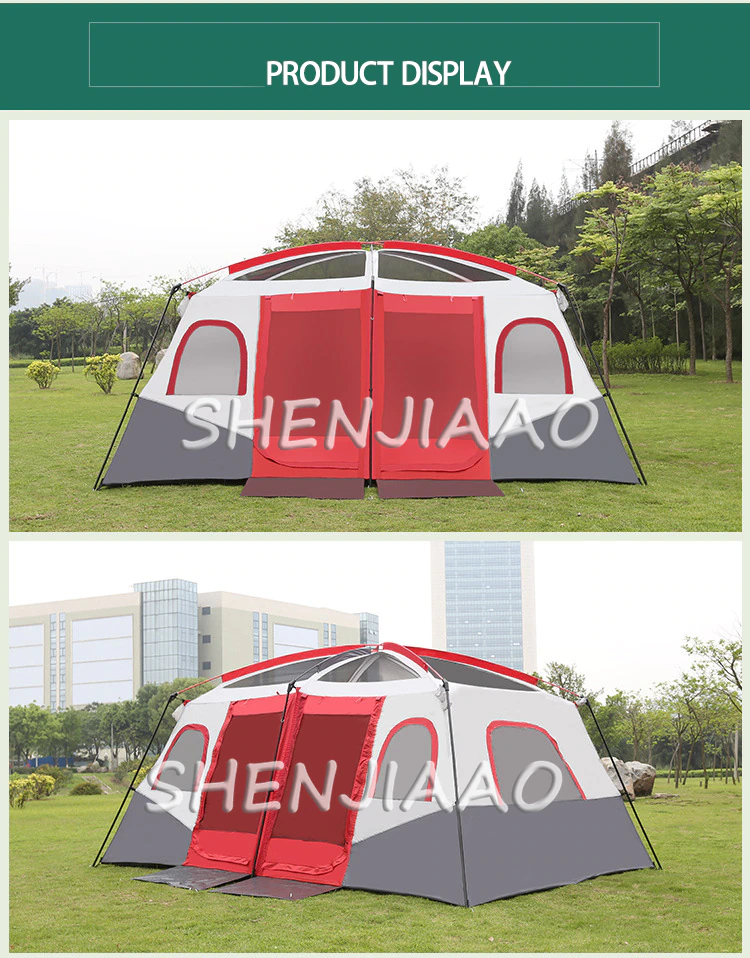 Cheap Goat Tents Outdoor Camping Tent With One Bedroom And One Living Room Single Layer Tent Is Waterproof And Can Accommodate More Than 8 People Tents 